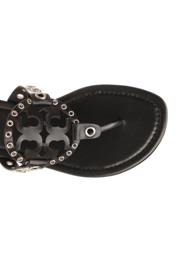 Tory Burch Miller Eyelet Sandals - Black | b5af1c0e5a5cc8e2edca0a99ef20d30ffde1ed23