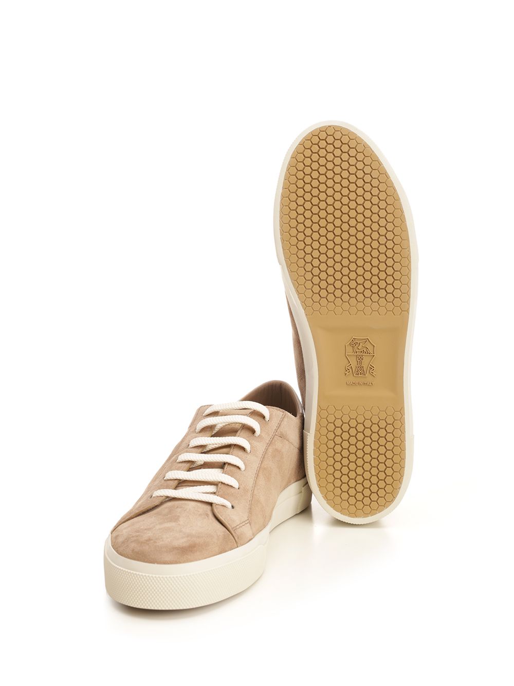 Brunello Cucinelli Suede Sneakers - Beige | 7de14c785229a02b54335902db898283683d30d1