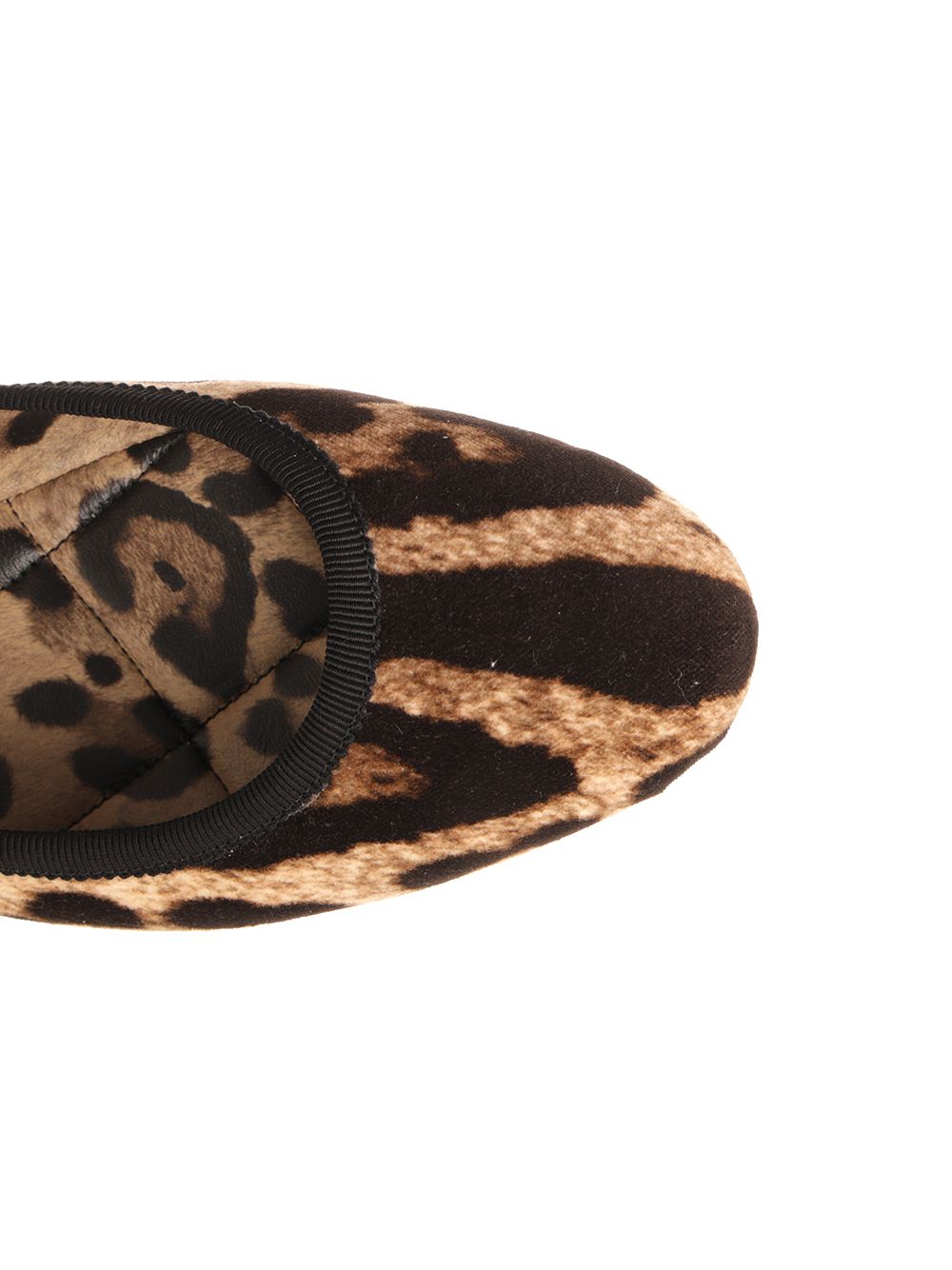 Dolce & Gabbana Printed Velvet Ballerina Scarpe basse - Animalier | dfa36b9aceccf1f7bb429cb38c20b9e5cf008d28
