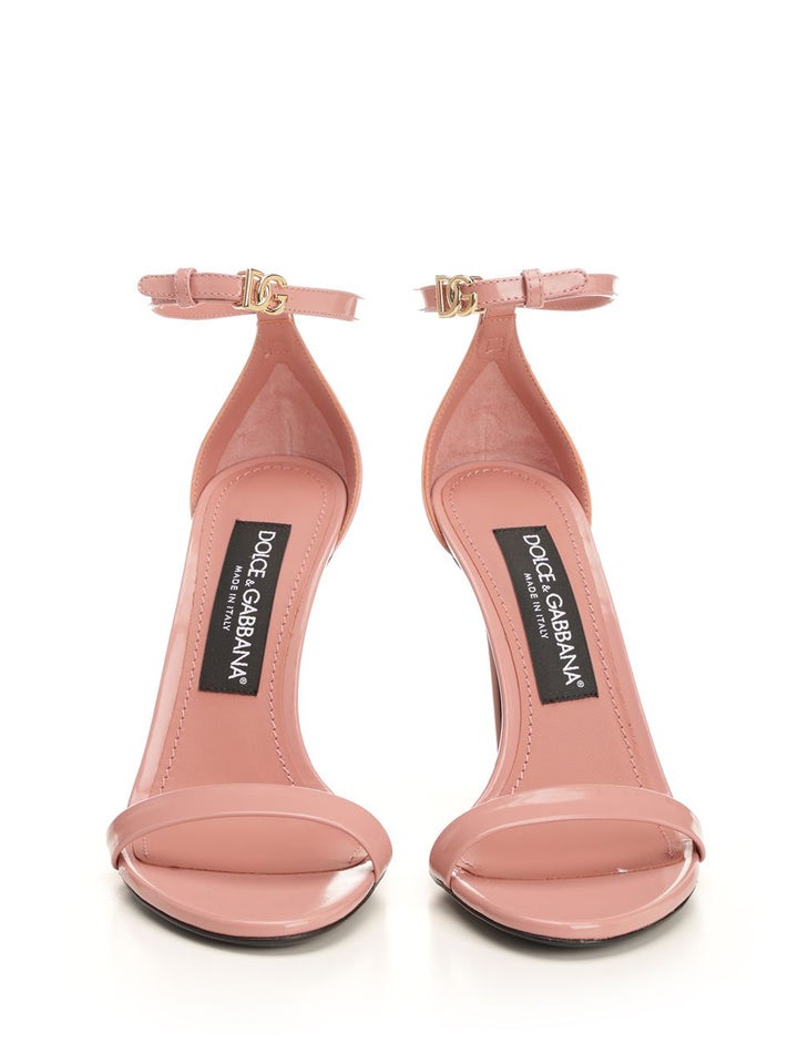 Dolce & Gabbana Sandalo Vitello Lucido Sandals - Rose | b6857c32e7b55f9ed1f786ef315b89da5fc34b69