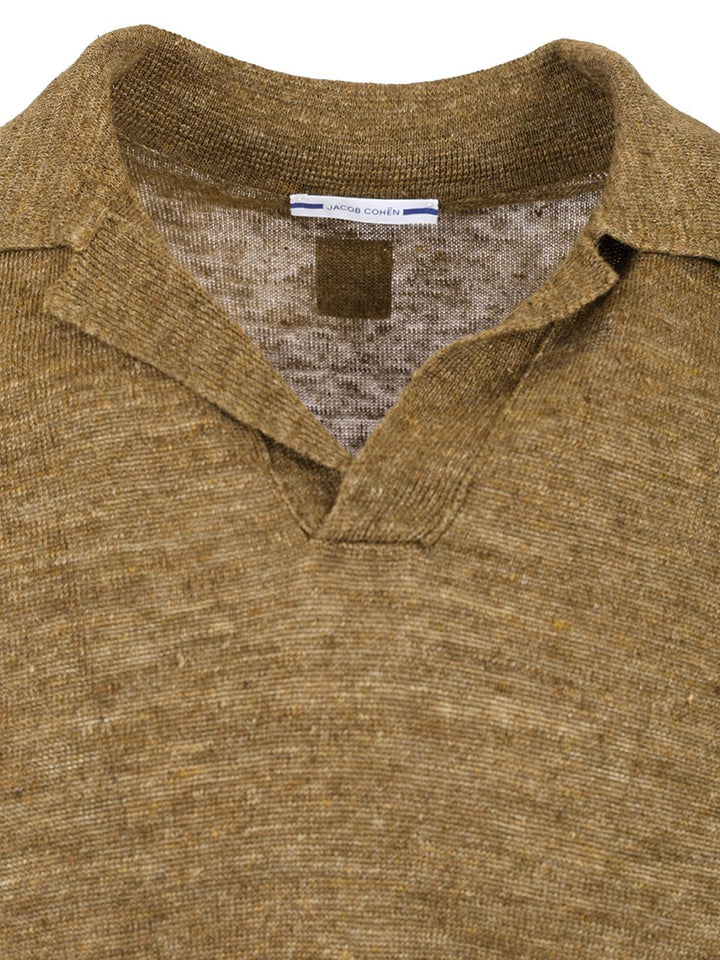 Jacob Cohen Linen Polo shirt - Green | e8d4c0e8c789c07b9f85599662e040cfa8d37766