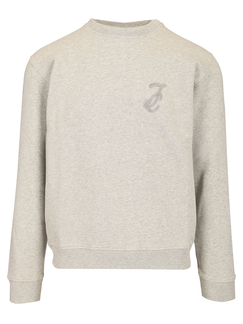 Jacob Cohen Crewneck Cotton Sweatshirt Sweatshirts - Grey | bbc040bc1b4cdccb61ba7b104be893644df54151