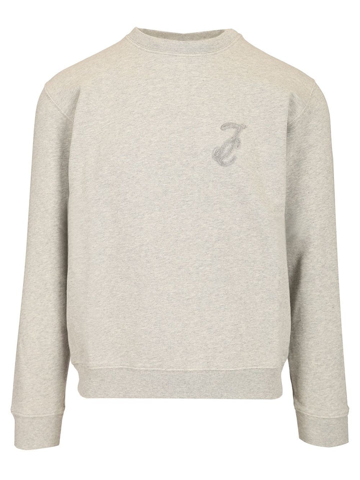 Jacob Cohen Crewneck Cotton Sweatshirt Sweatshirts - Grey | bbc040bc1b4cdccb61ba7b104be893644df54151