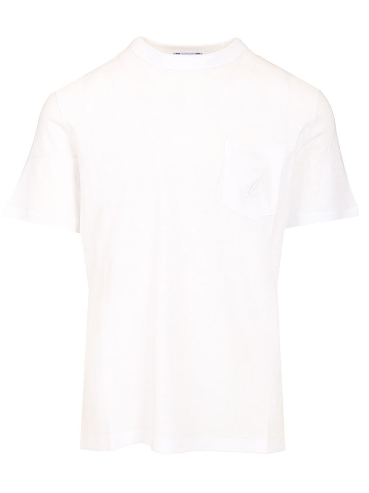 Jacob Cohen Linen And Cotton T-Shirt - White | ffb5f29d3e71270612199eda59c759366da04faa