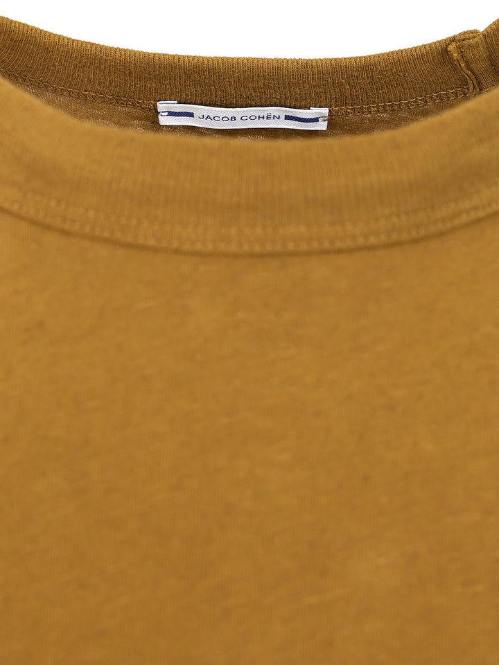 Jacob Cohen Linen And Cotton T-Shirt - Green | a0ebe6dd1605ba4b483f316ba6f44d1e2be4c341