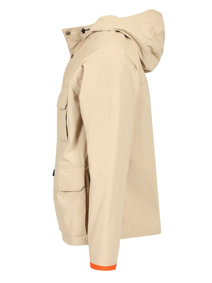 Fay Short Fisherman Raincoat Jackets - Beige | 45f8d0bc2197d31a8294a85a462c12234f5fa0bf