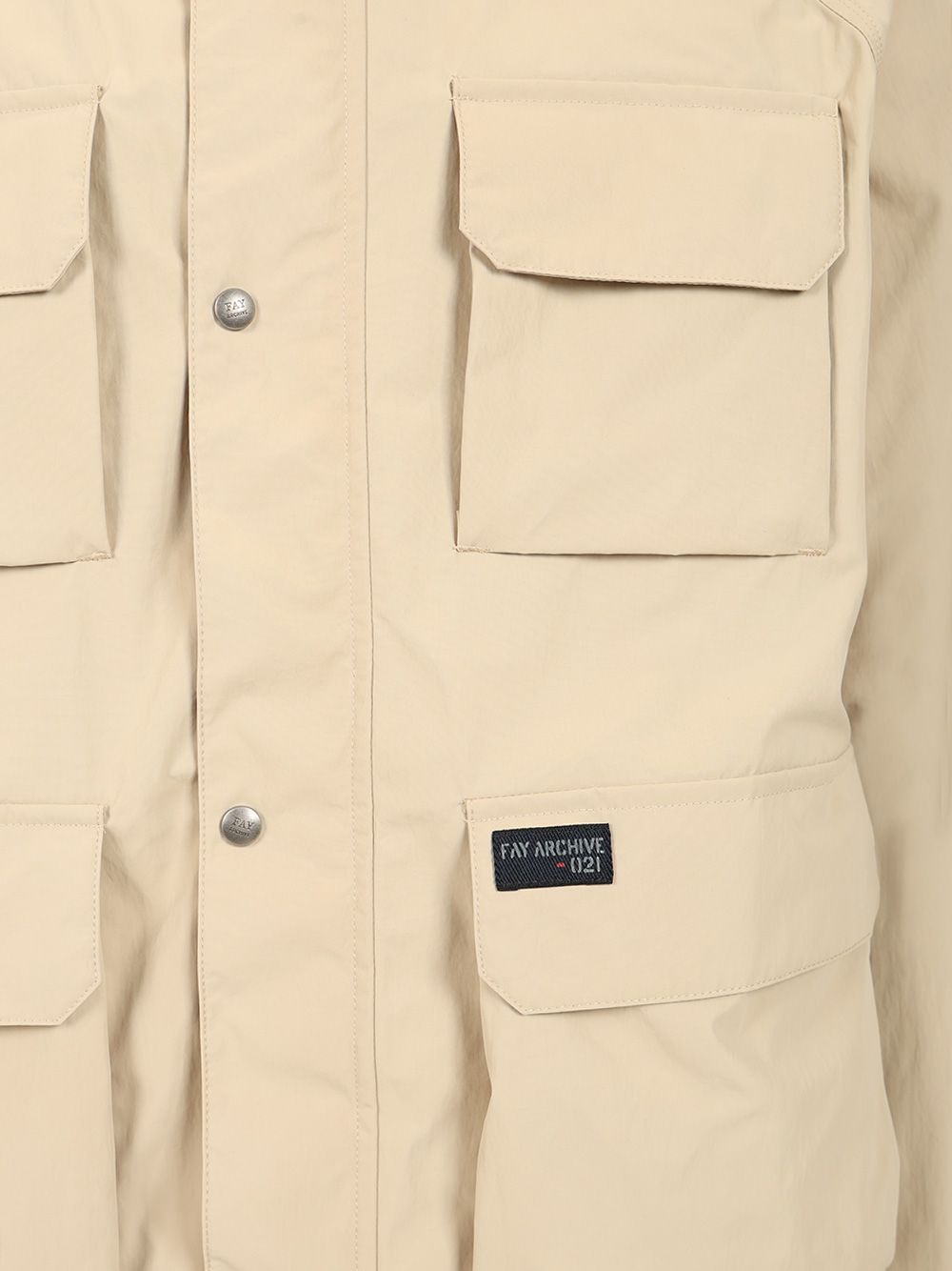 Fay Short Fisherman Raincoat Jackets - Beige | 903cb2da3c650586aa4e90d9cfdd2623436edb9a