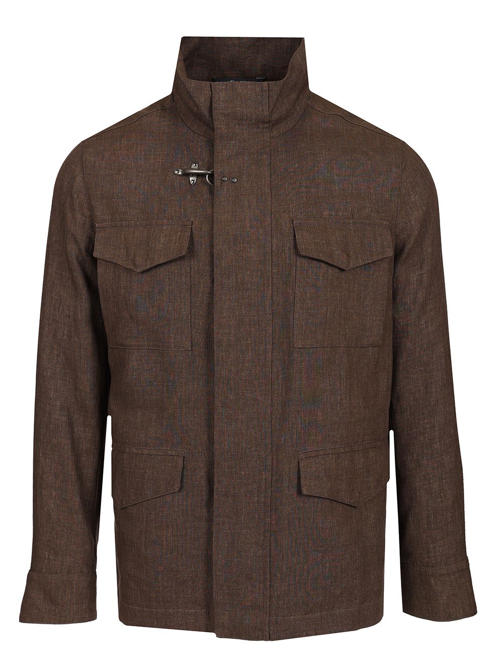 Fay Linen Canvas Field Jacket Jackets - Brown | 88a1f182f8408cef95c94cdd88c61c236c48d218