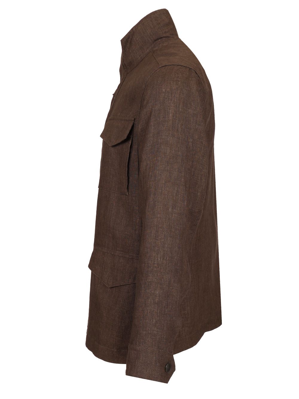 Fay Linen Canvas Field Jacket Jackets - Brown | 50b5e2053a25d45c211d313eb012293320181e52