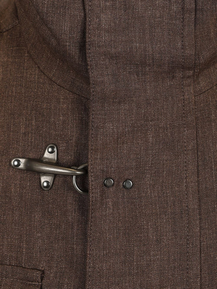 Fay Linen Canvas Field Jacket Jackets - Brown | 10a8cdcb44a9b36ef881457b2ed997b35aee7b67
