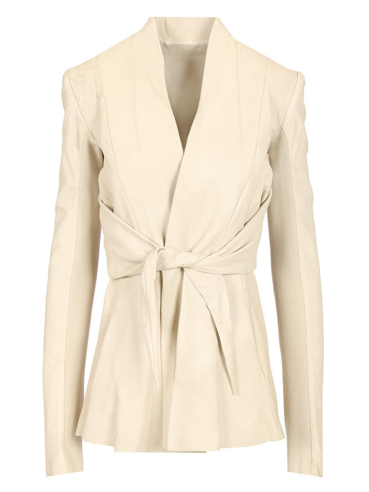 Rick Owens Suede Nappa Jacket Jackets - White | 098f0e76af9dea40e73b309da5e36139ce1bb44e