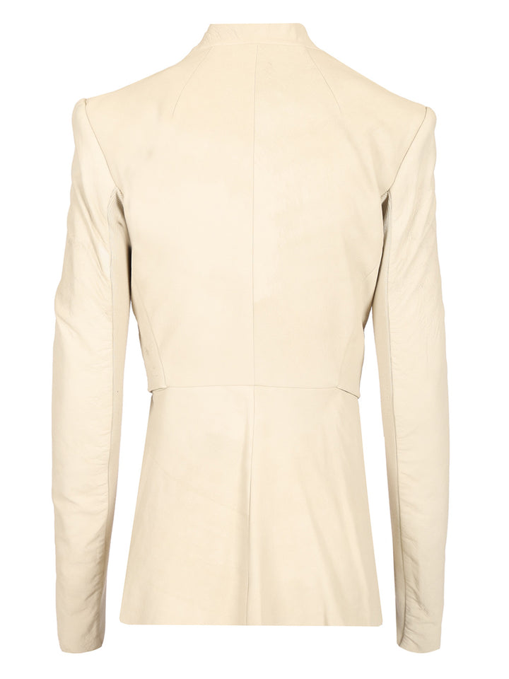 Rick Owens Suede Nappa Jacket Jackets - White | 41fba94e04a8ef765bcf6d6b16e55588991075b8