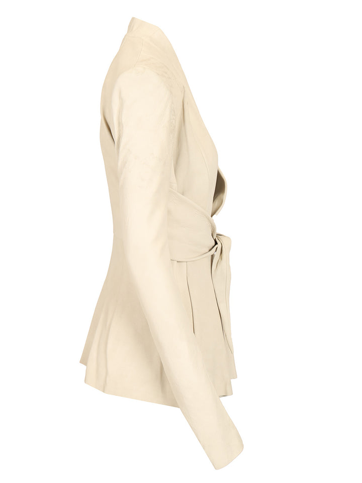 Rick Owens Suede Nappa Jacket Jackets - White | e2220d68feaaf1821e7bd6b1fb243eba56d81fc3