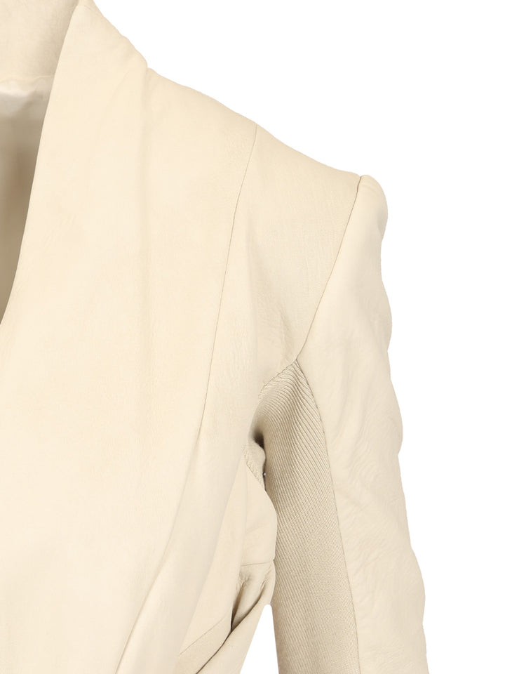 Rick Owens Suede Nappa Jacket Jackets - White | 7c5aabcd1349cbb812f38b5fa050fe1af66d36e9