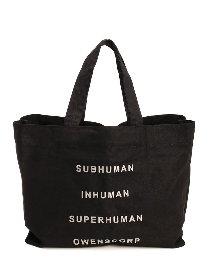 Rick Owens Cotton Tote Bag Handbags - Black | 314cccc1118253c0ced6f70d35efe42855d4b16c