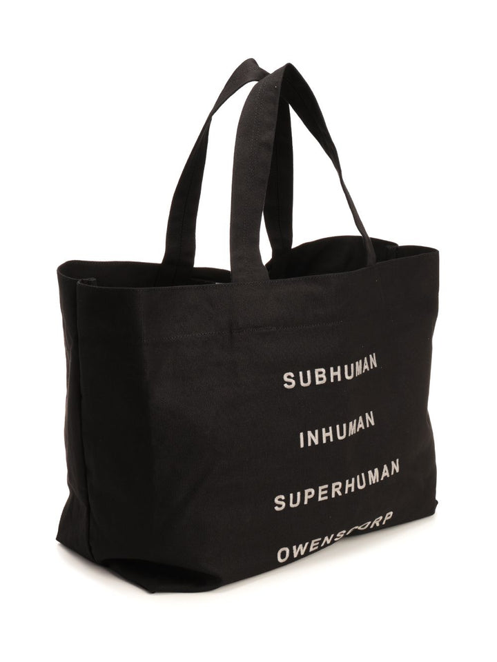 Rick Owens Cotton Tote Bag Handbags - Black | bd7feae66a57296e4de6f1548703d0a94d759e3c