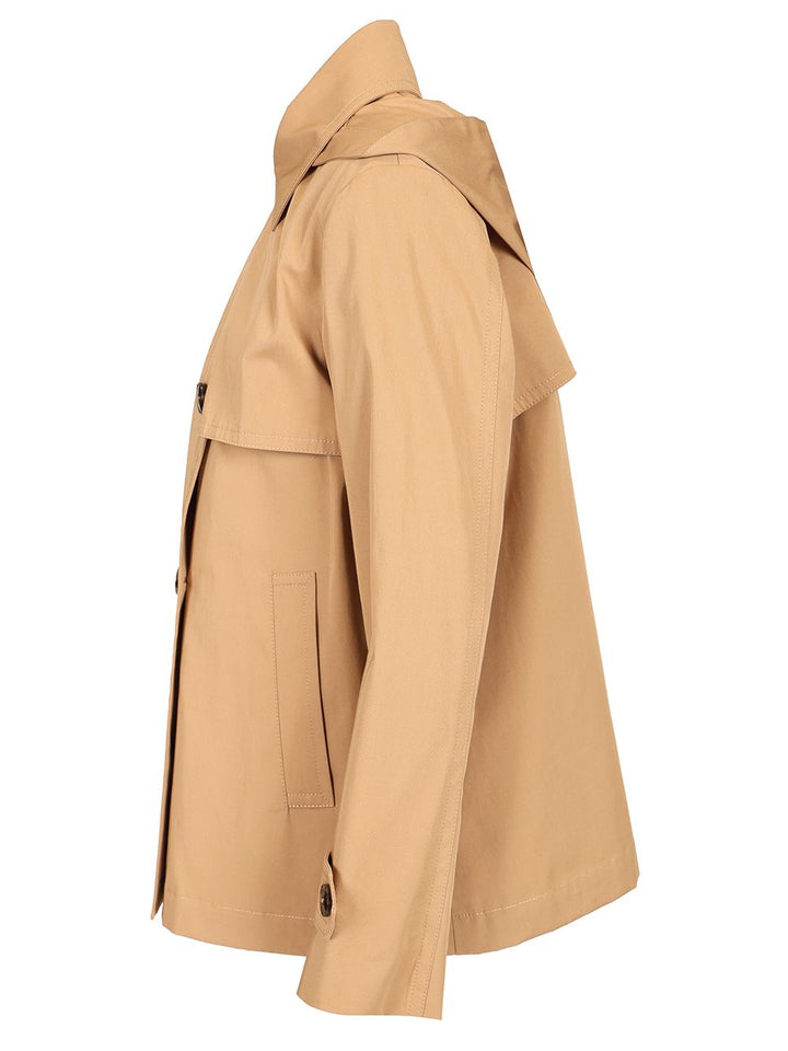 Herno Short Waterproof Trench Coat Coats - Beige | 311f87b00efd243a645d5e8f459fc844f778559c