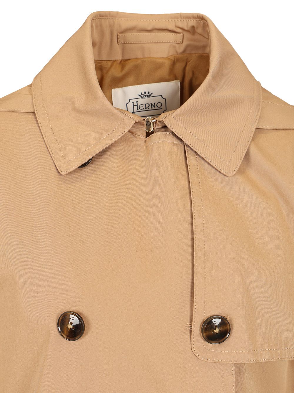 Herno Short Waterproof Trench Coat Coats - Beige | f63ab69e035ddbc27b981f48d00b7486a7c10c70
