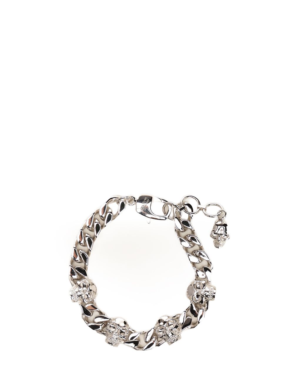 Mcqueen Bracelet With Skulls Jewelry - Silver | 90a7865e7328c59fd65f0fd159d7c7813518c291