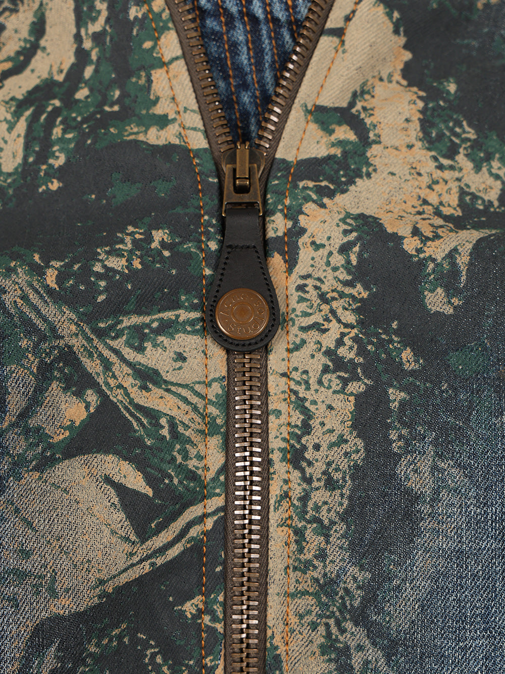 Acne Studios Denim Bomb Jacket With Camo Details Jackets - Brown | 2f156f96c8412b270f144e87793ea96e72919100