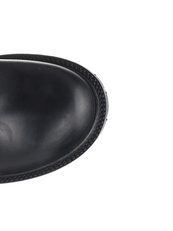 Rick Owens Black Leather Army Boots - Black | 395bfdf01ae4e6112280834d2ce6c7d719d6ed4d