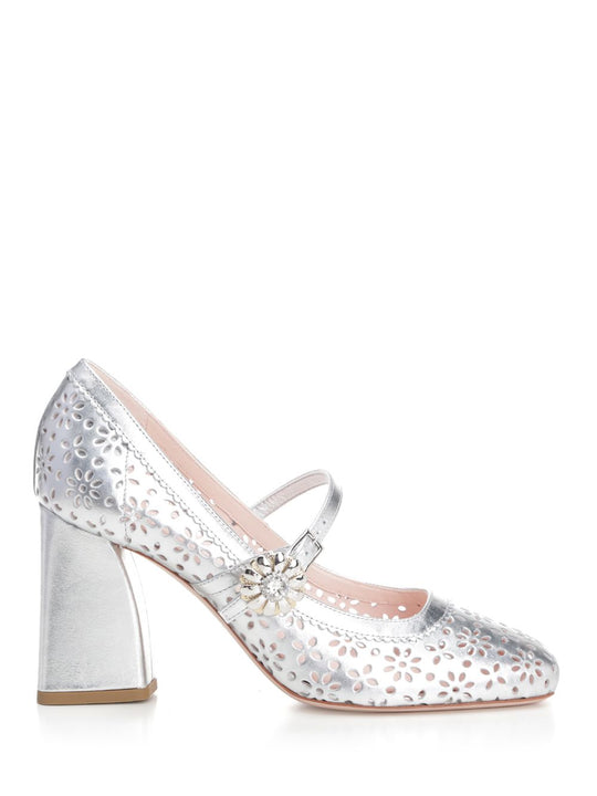 Tres Vivier Pumps Silver