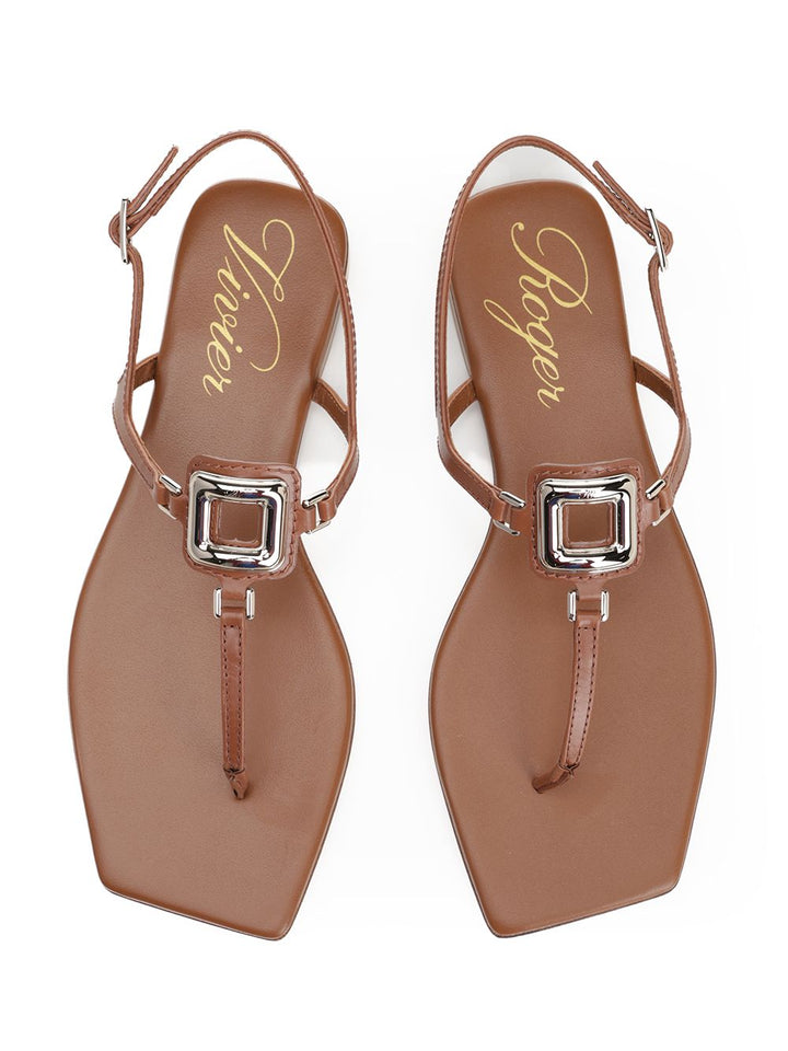 Roger Vivier Viv By The Sea Sandals - Brown | cb5e17d95dc7c8b5300521e0498a3df336f63330