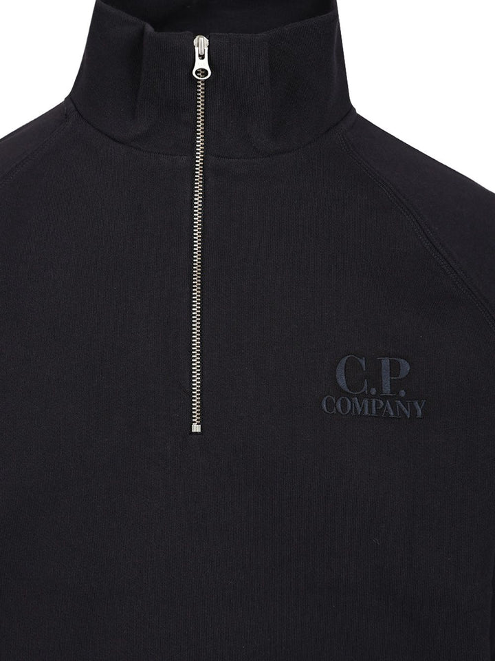 C.P. Company Half Zip Sweatshirt Sweatshirts - Black | 7f758b89df43a7b841bfce3ab27c2679d17dbf37