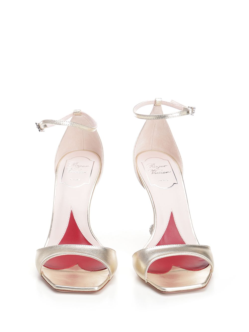 Roger Vivier Jewel Heel Sandals - Gold | ed21c6e092ab8abf0db7c7b42cbec13c85fad5ea