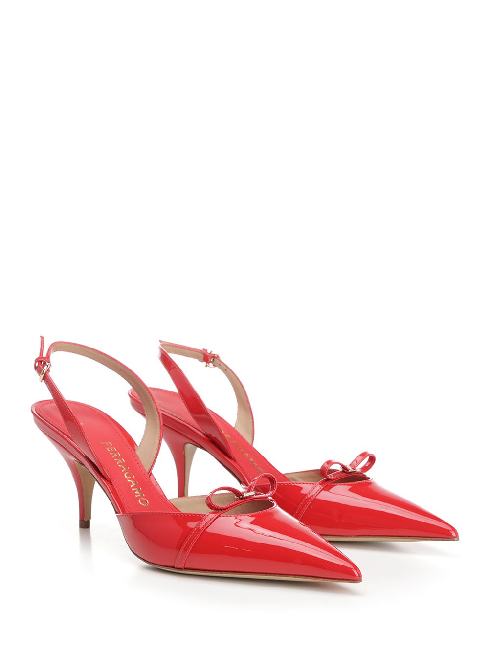 Ferragamo Gylla 70" Slingback Scarpe basse - Red | 481fc10b94981488a20fe7e267fe84f405c15a46