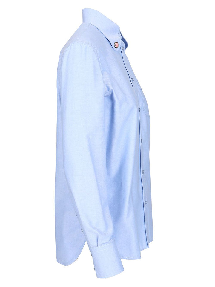 Valentino Garavani Oxford Cotton Shirt Shirts - Light blue | 513bf1424a6cea690ea0caf3ccc65e82c576d1ad