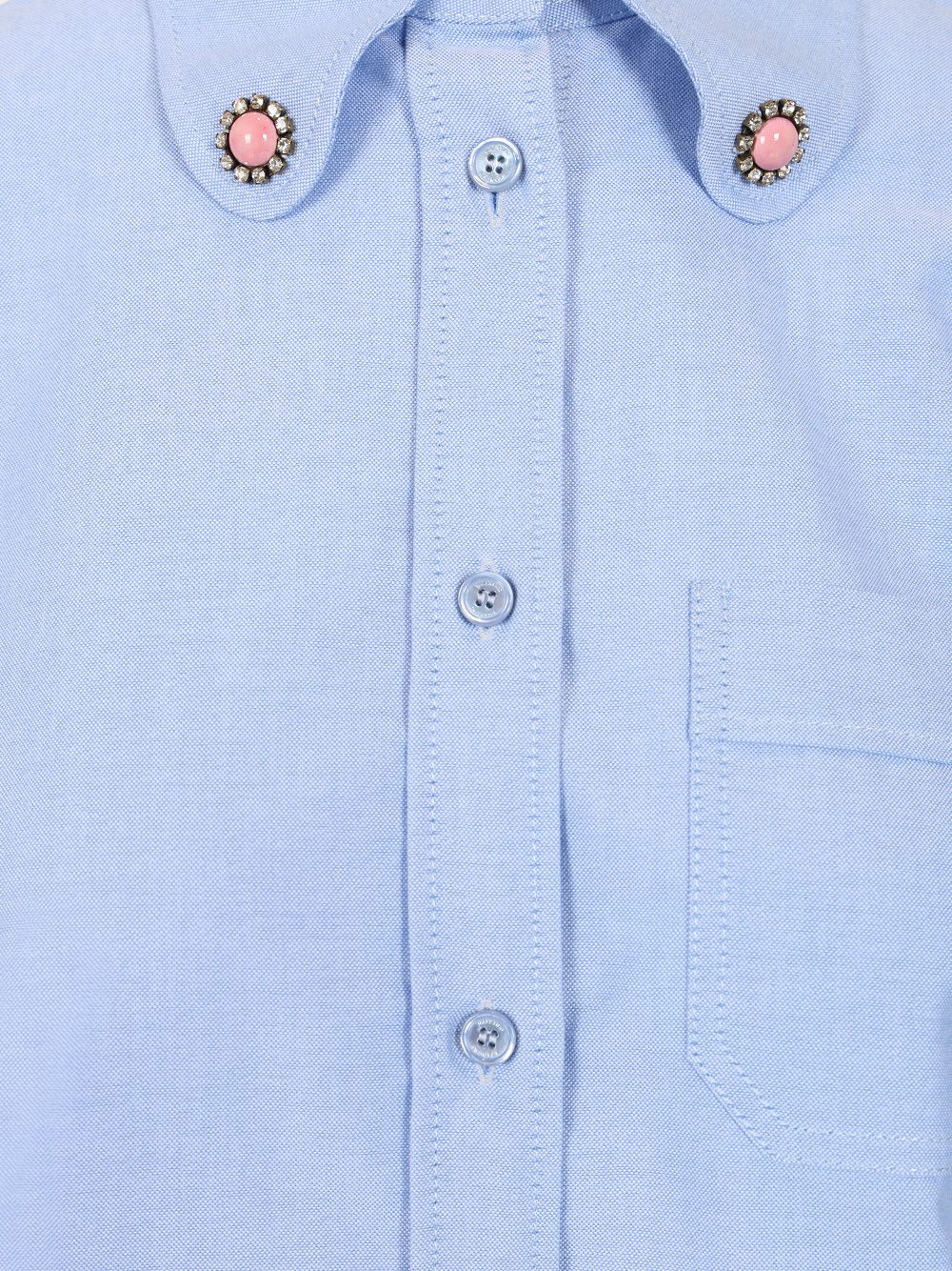 Valentino Garavani Oxford Cotton Shirt Shirts - Light blue | 5153f1c4e6a5162cc48f23df675a887a3e211587