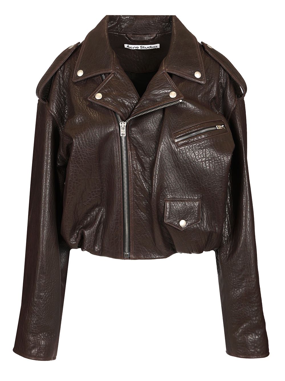Acne Studios Leather Jacket Jackets - Brown | 5d65b114459e83bc0f8af15433204aa708730e4f