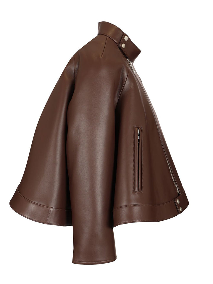 Loewe Nappa Leather A-Line Jacket Jackets - Brown | abc8a1acf5b96cfd665d7f1bd80dfe3fe43c9551