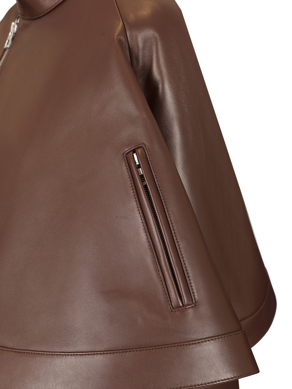 Loewe Nappa Leather A-Line Jacket Jackets - Brown | 095c7b517d36fcf0ada5c84943cdbd5b59303aef