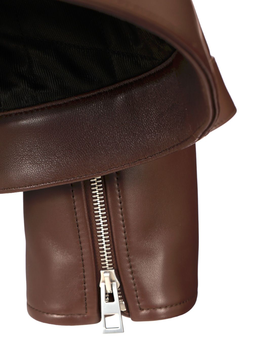 Loewe Nappa Leather A-Line Jacket Jackets - Brown | 8ded9ed0a0780cd2cd1525703fe49a811bc0aea3