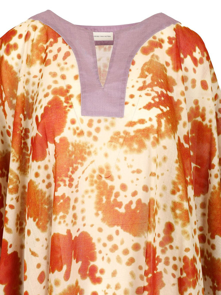 Dries Van Noten Kaftan Dress Dresses - Multicolor | dbeeea531eb626df15c9fe6557f1867e54389aac