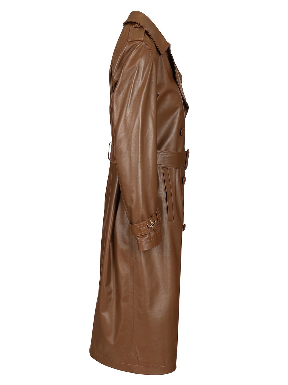 Fay Double-Breasted Trench Coat Jackets - Brown | 62949536e337276916e39c58c8e6ff07f9cd9b43