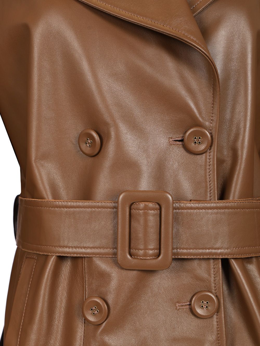 Fay Double-Breasted Trench Coat Jackets - Brown | 28dbdfd03998ceb417350ad16b4939db4dba39b4
