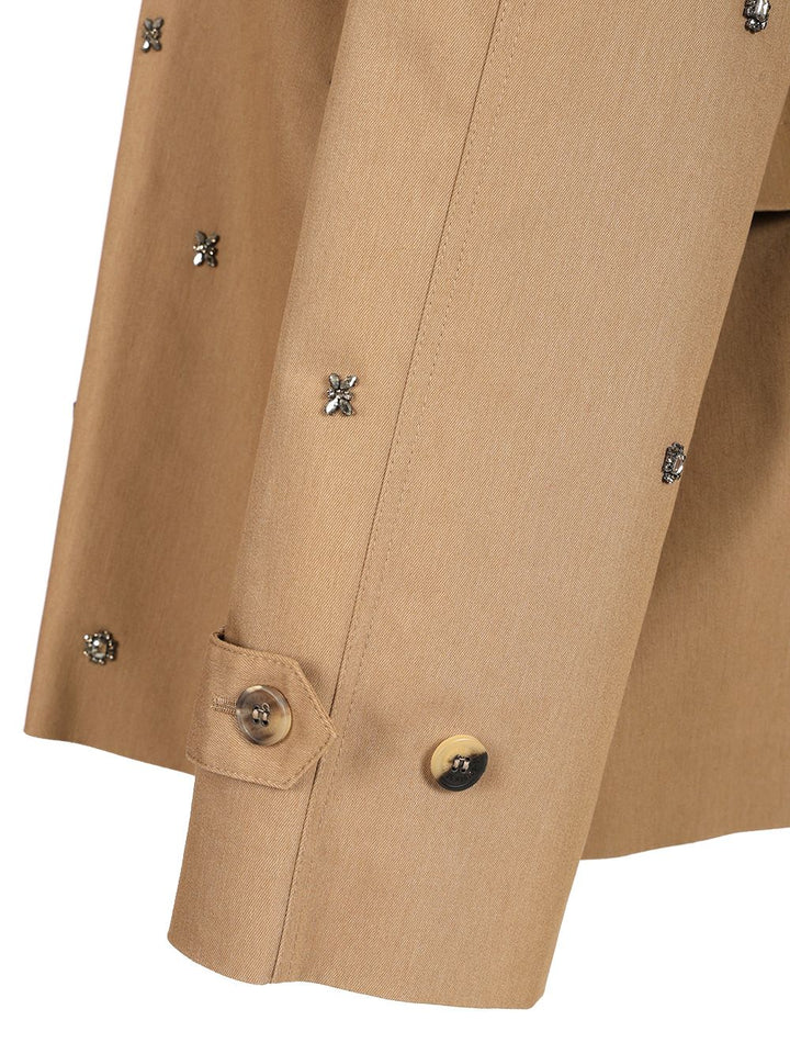 Golden Goose Deluxe Brand Oversized Trench Coat Shirts - Beige | 12fcd38c591ae31e3e2708060ab56002404011e3