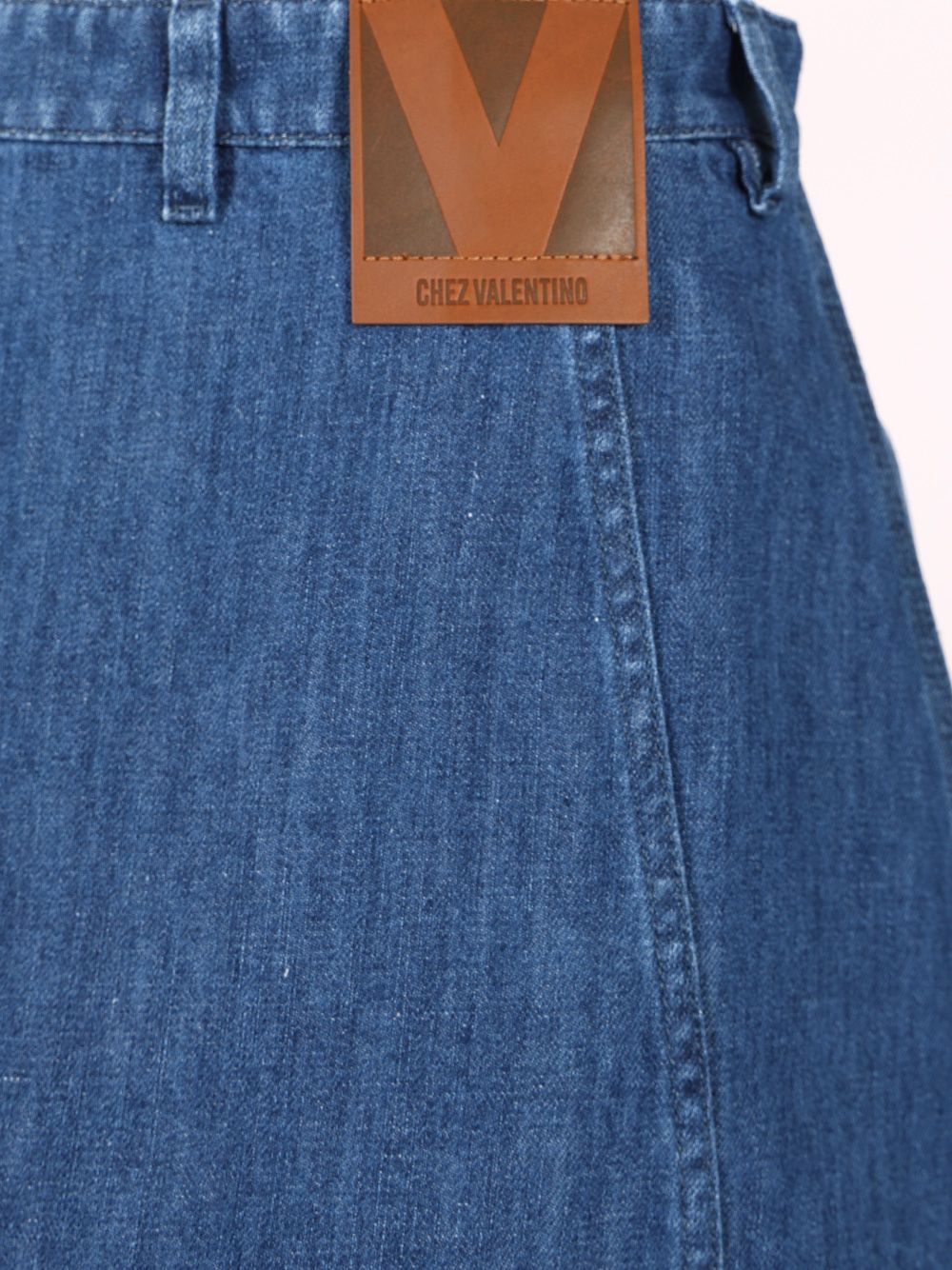 Valentino Garavani Denim Midi Skirt Skirts - Blue | 572baf302c0fc98370120df8d2073b522292a3a6