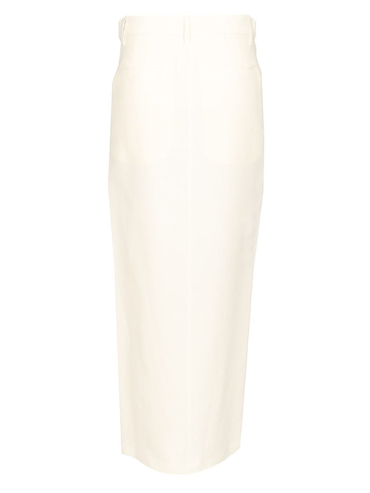 Brunello Cucinelli Long Wrap Skirt Skirts - White | 43953b6d2081ee92c8606ed80a742e1e7ab6bd43