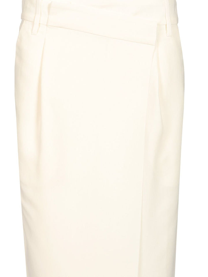 Brunello Cucinelli Long Wrap Skirt Skirts - White | d221cd478fd5d801e608047700a9975ea8b5510f