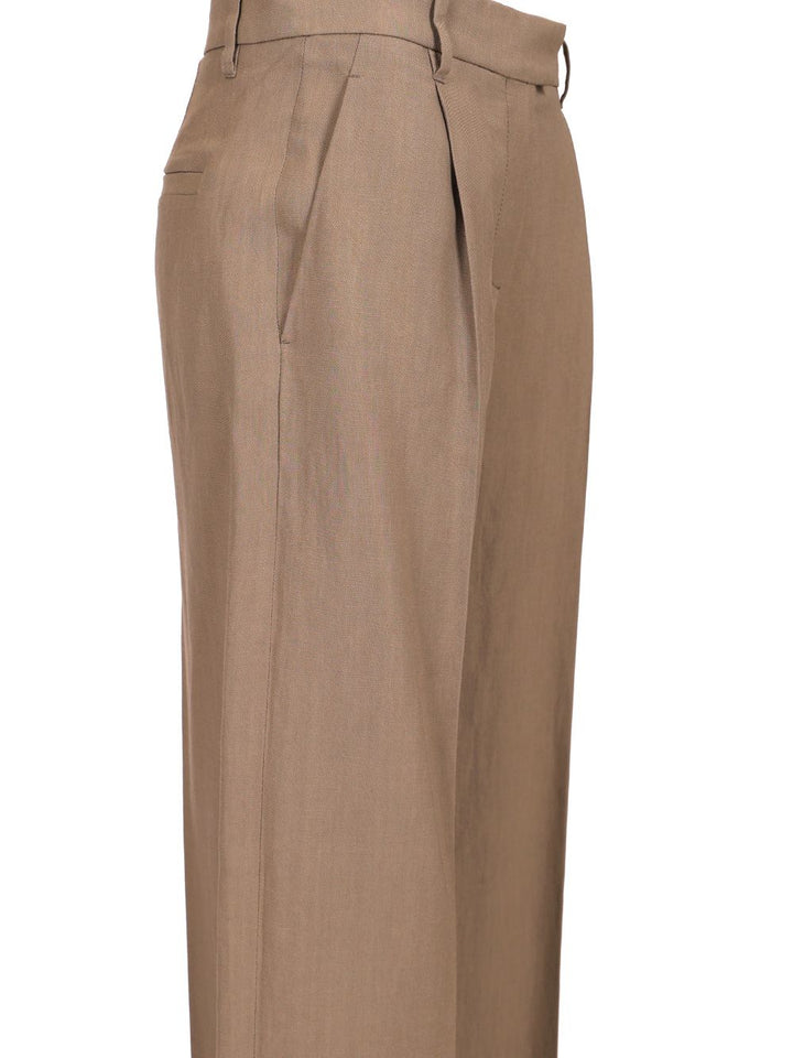 Brunello Cucinelli Loose Pleated Pants Hazelnut Trousers - Brown | 4ae5aa7421fa97d81f064ba9dc01b0c8894c38c9