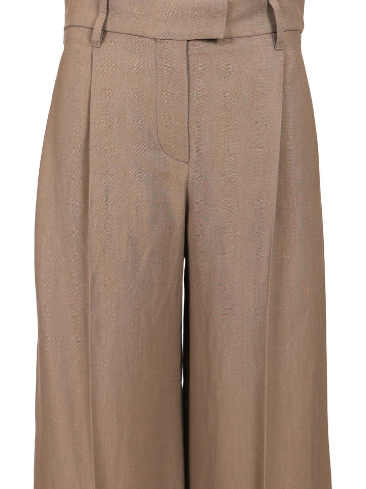 Brunello Cucinelli Loose Pleated Pants Hazelnut Trousers - Brown | ad53ea3bec27352594acb83c43c1e720ed2147a8