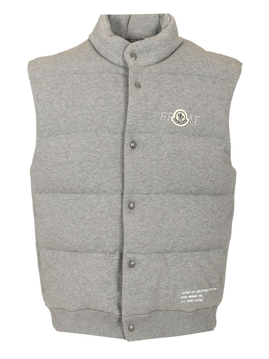 Moncler X Fragment Cotton Down Gilet T-Shirt Grey