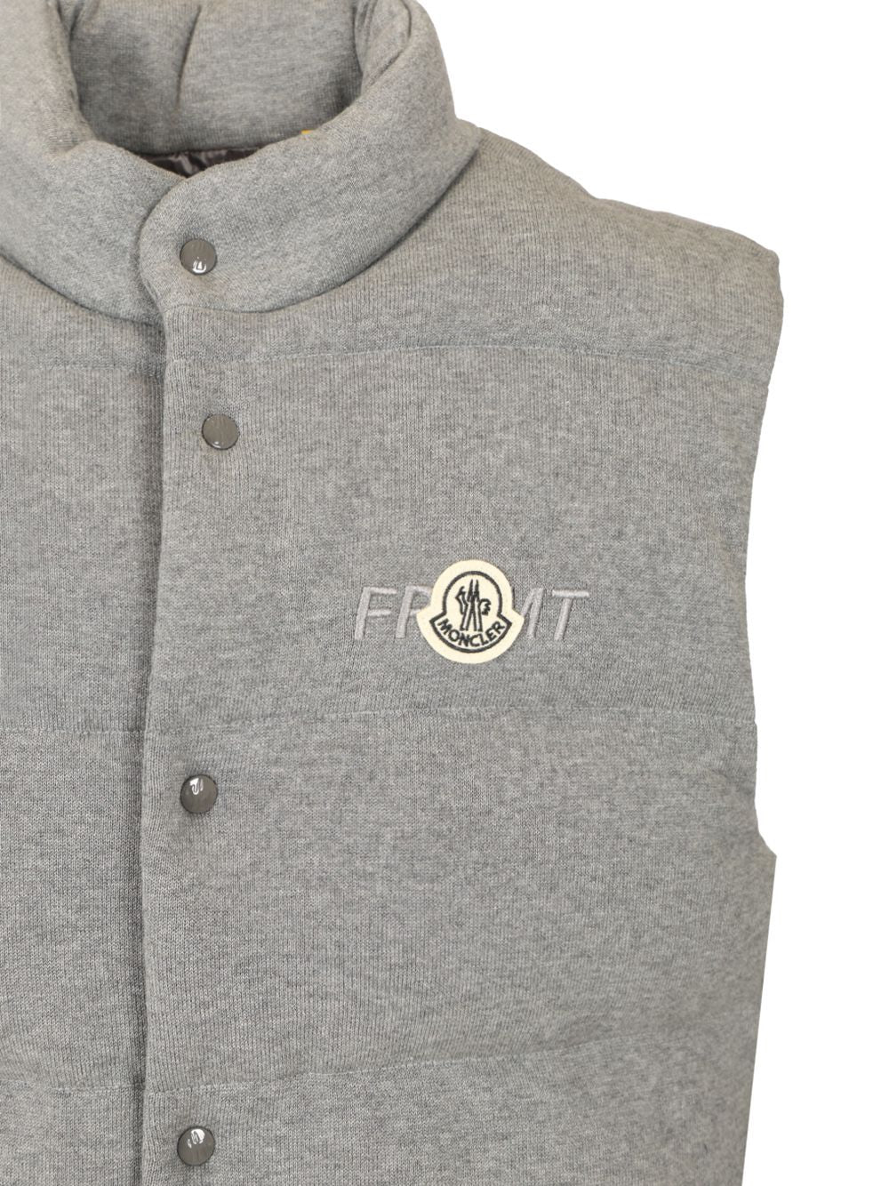 Moncler Genius Moncler X Fragment Cotton Down Gilet T-Shirt - Grey | e0472a957076c24233b74c4550da3ed081d51831