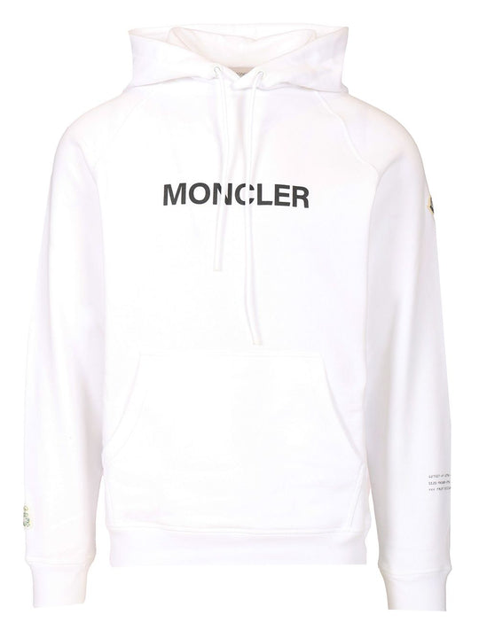 Cartoon Logo Hoodie Sweatshirts White