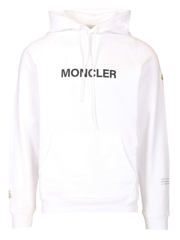 Moncler Genius Cartoon Logo Hoodie Sweatshirts - White | 31806f6c03bf734b822eb2054a0c30f316622f6d