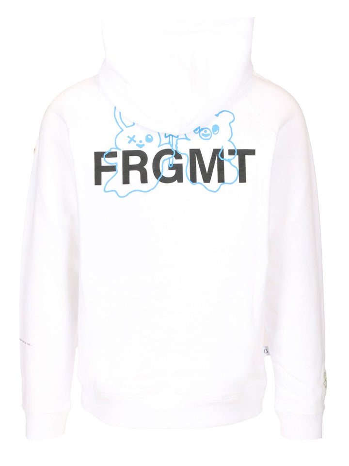 Moncler Genius Cartoon Logo Hoodie Sweatshirts - White | 321320d474002727bc9893e861b1f03e682c0a25